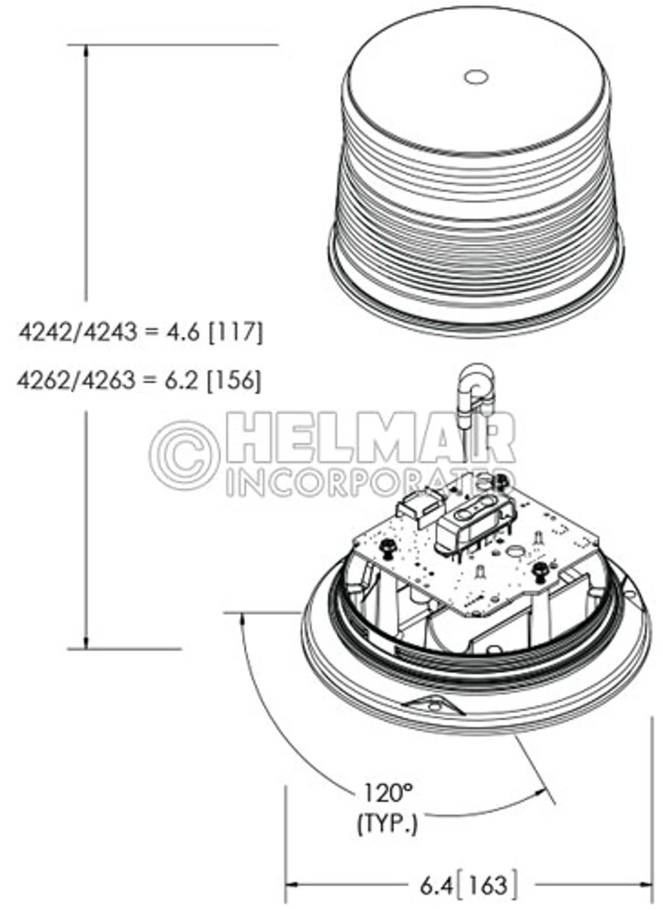 4243B Preco Double Flash Blue Strobe Light, 12-48V Helmar 4243B Preco Double Flash Blue Strobe Light, 12-48V -Helmar Shop HR 4263A 1 12273.1608874810
