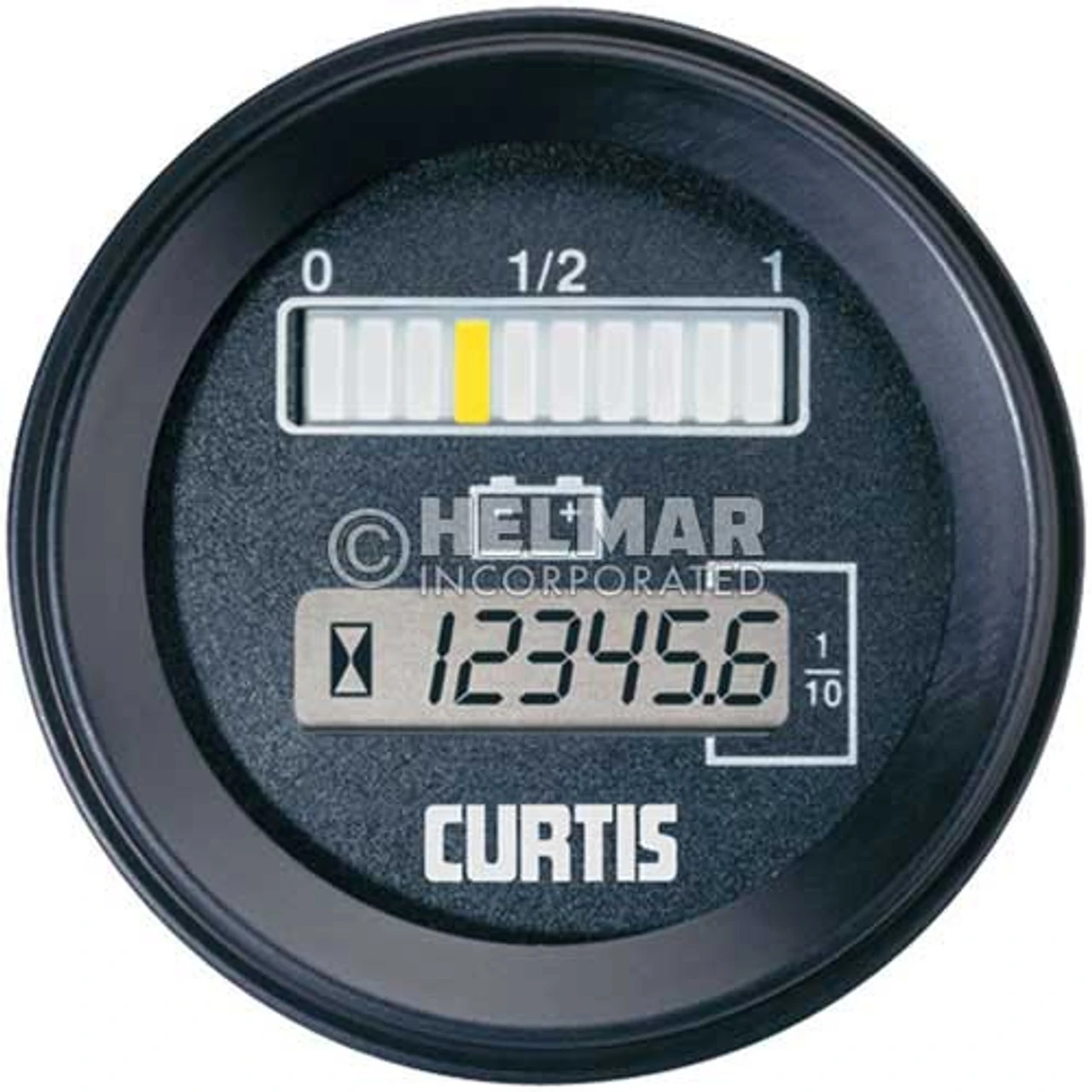 Helmar 803RB2448BCJ Curtis Battery And Hour Gauge Model 803 Dimensions With Lift Lockout, 24/48 Volt 1 Helmar 803RB2448BCJ Curtis Battery And Hour Gauge Model 803 Dimensions With Lift Lockout, 24/48 Volt