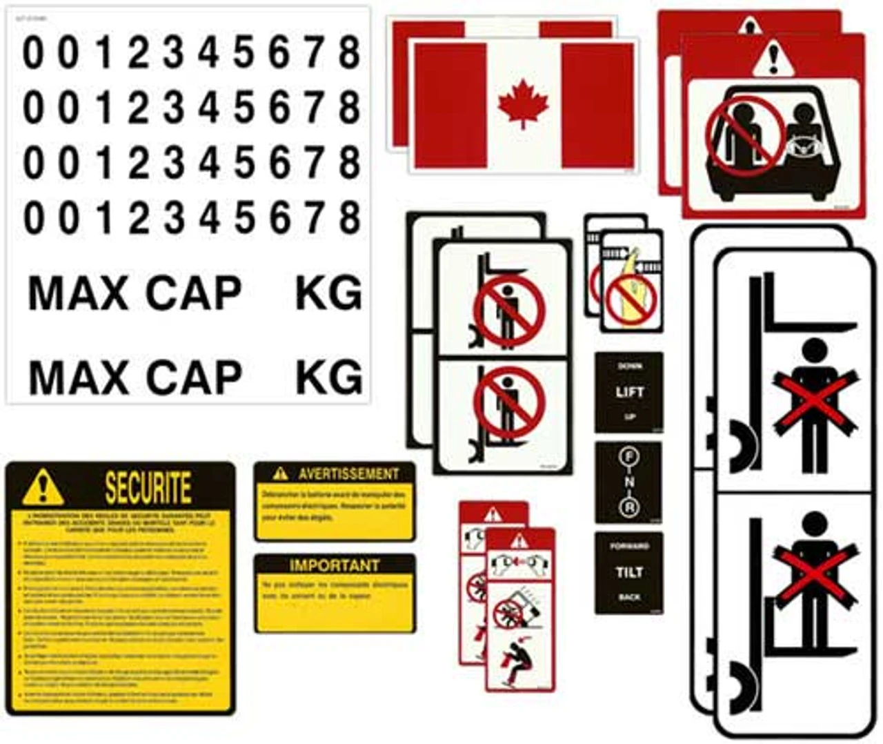 Helmar DECAL-KIT-FRENCH Universal Sticker